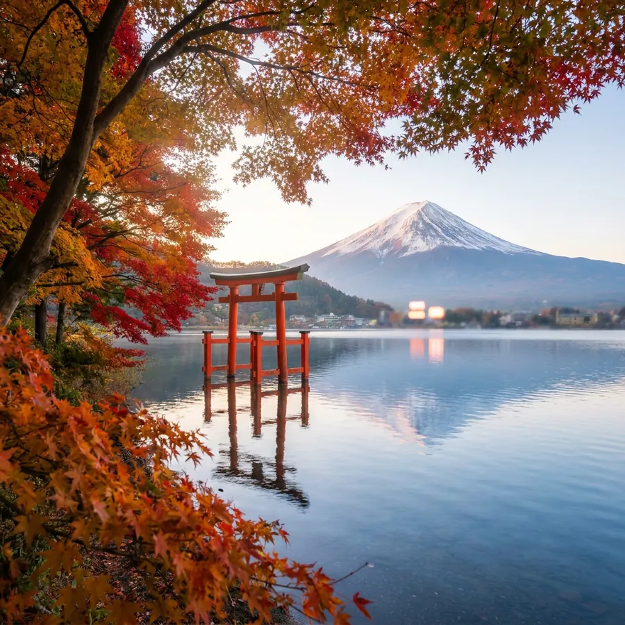 Lago Ashi e Monte Fuji